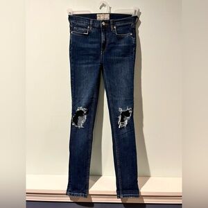 Free People Women’s Distressed Blue Jeans, Size 26